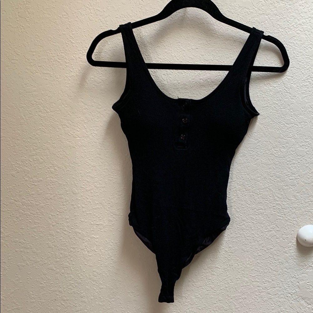 Klassy Network Black Fitted Sleeveless Bodysuit